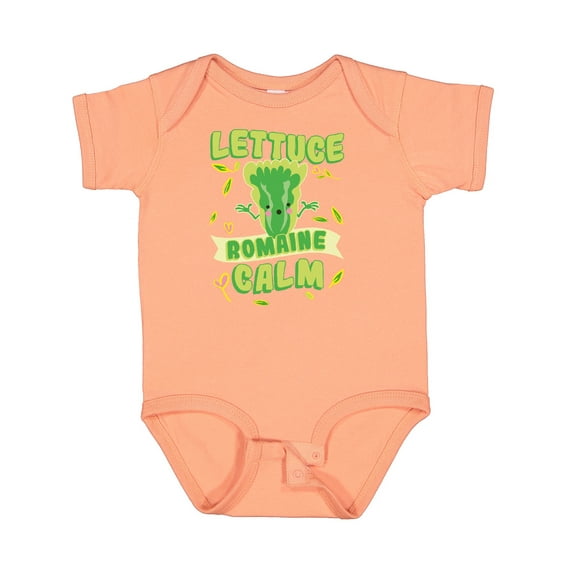 Inktastic Lettuce Romaine Calm Boys or Girls Baby Bodysuit