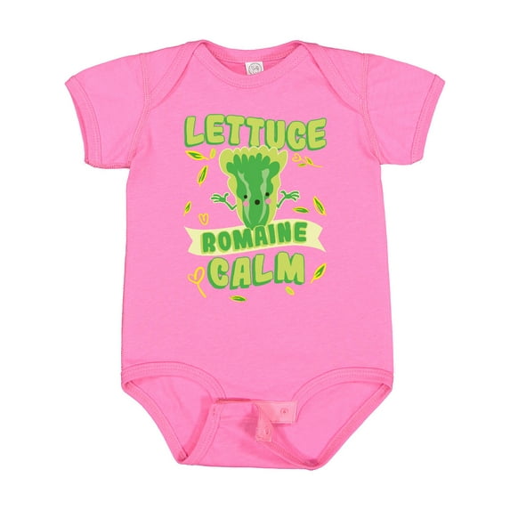 Inktastic Lettuce Romaine Calm Boys or Girls Baby Bodysuit