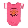 thumbnail image 1 of Inktastic Leukemia Awareness Staying Strong Together and Orange Ribbon Boys or Girls Baby Bodysuit, 1 of 5