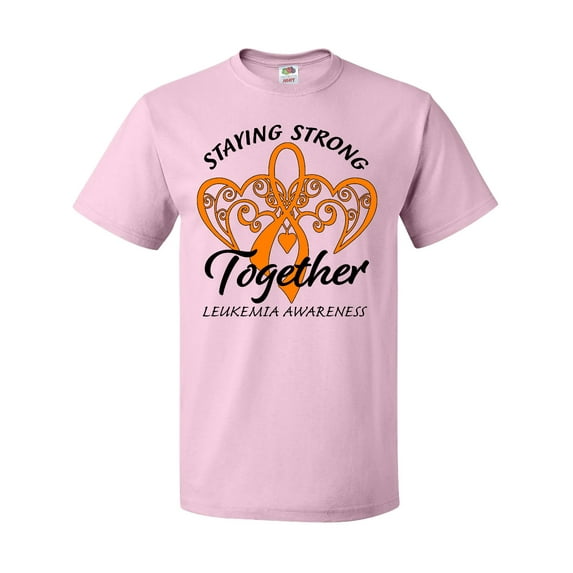 Inktastic Leukemia Awareness Staying Strong Together and Orange Ribbon T-Shirt