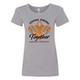 thumbnail image 1 of Inktastic Leukemia Awareness Staying Strong Together and Orange Ribbon Women's T-Shirt, 1 of 5