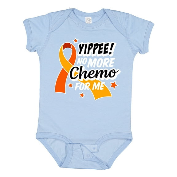 Inktastic Leukemia Awareness Yippee No More Chemo for Me Boys or Girls Baby Bodysuit