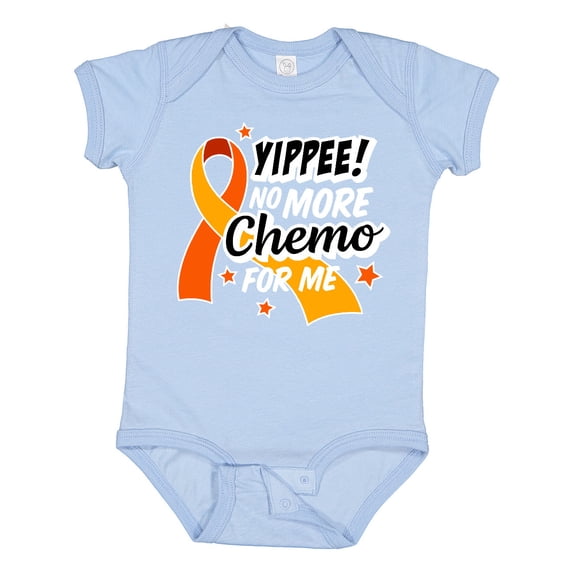 Inktastic Leukemia Awareness Yippee No More Chemo for Me Boys or Girls Baby Bodysuit