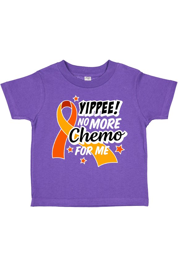 Leukemia Awareness Yippee No More Chemo for Me Boys or Girls Toddler T-Shirt