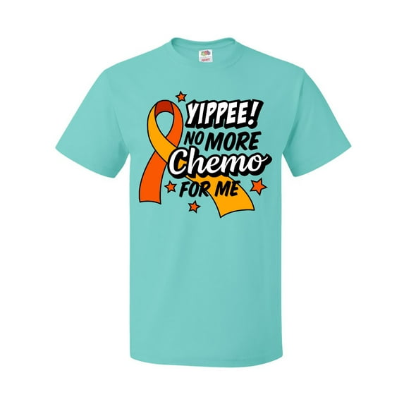 Inktastic Leukemia Awareness Yippee No More Chemo for Me T-Shirt