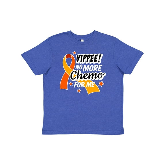 Inktastic Leukemia Awareness Yippee No More Chemo for Me Youth T-Shirt