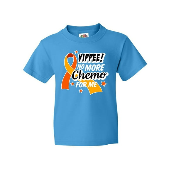 Inktastic Leukemia Awareness Yippee No More Chemo for Me Youth T-Shirt