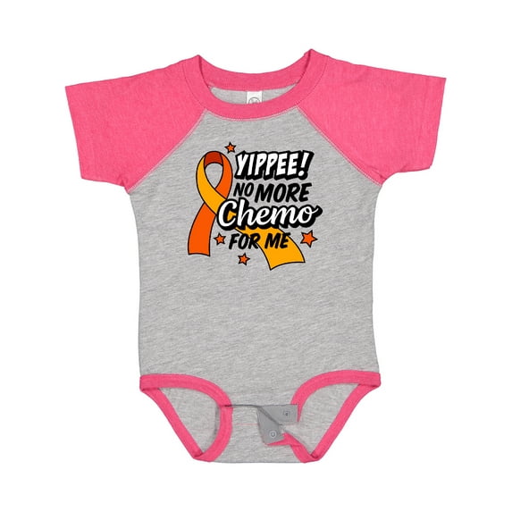 Inktastic Leukemia Awareness Yippee no More Chemo for Me Boys or Girls Baby Bodysuit