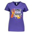 thumbnail image 1 of Inktastic Leukemia Awareness Yippee no More Chemo for Me Women's V-Neck T-Shirt, 1 of 5
