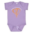 thumbnail image 1 of Inktastic Leukemia Awareness with Orange Ribbon Heart Boys or Girls Baby Bodysuit, 1 of 5