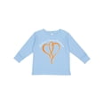 thumbnail image 1 of Inktastic Leukemia Awareness with Orange Ribbon Heart Boys or Girls Long Sleeve Toddler T-Shirt, 1 of 5