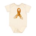 thumbnail image 1 of Inktastic Leukemia Awareness with Orange Ribbon Made of Hearts Boys or Girls Baby Bodysuit, 1 of 5