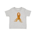 thumbnail image 1 of Inktastic Leukemia Awareness with Orange Ribbon Made of Hearts Boys or Girls Baby T-Shirt, 1 of 5