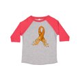 thumbnail image 1 of Inktastic Leukemia Awareness with Orange Ribbon Made of Hearts Boys or Girls Toddler T-Shirt, 1 of 5