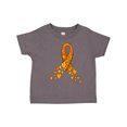 thumbnail image 1 of Inktastic Leukemia Awareness with Orange Ribbon Made of Hearts Boys or Girls Toddler T-Shirt, 1 of 5