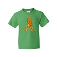 thumbnail image 1 of Inktastic Leukemia Awareness with Orange Ribbon Made of Hearts Youth T-Shirt, 1 of 5