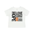 thumbnail image 1 of Inktastic Leukemia Cancer Hope Love Strength Boys or Girls Toddler T-Shirt, 1 of 5