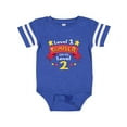 thumbnail image 1 of Inktastic Level 1 Complete, on to Level 2 2nd Birthday Level Up Boys or Girls Baby Bodysuit, 1 of 5