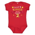 thumbnail image 1 of Inktastic Level 1 Complete, on to Level 2 2nd Birthday Level Up Boys or Girls Baby Bodysuit, 1 of 5