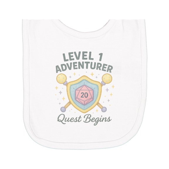 Inktastic Level 1 Gamer Newborn Bib
