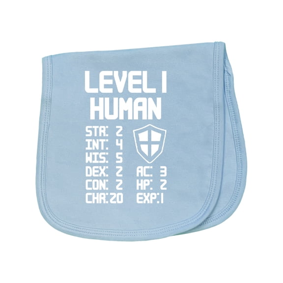 Inktastic Level 1 Human Baby Burp Cloth