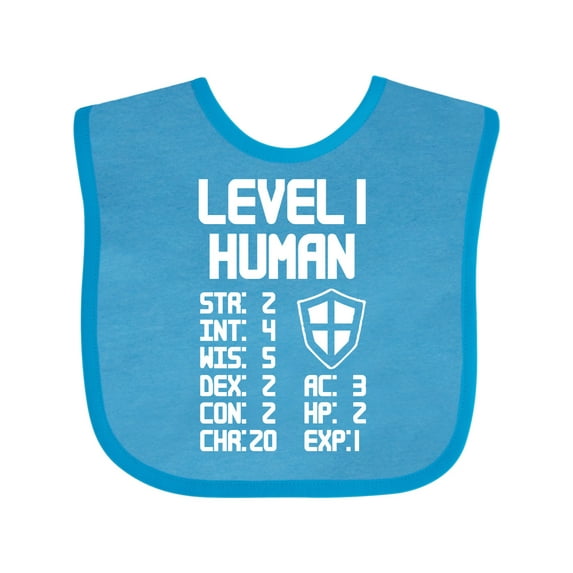 Inktastic Level 1 Human Boys or Girls Baby Bib