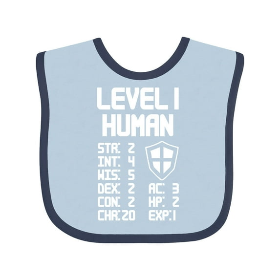 Inktastic Level 1 Human Boys or Girls Baby Bib