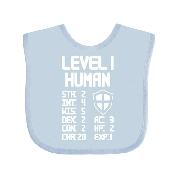 Inktastic Level 1 Human Boys or Girls Baby Bib