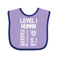thumbnail image 1 of Inktastic Level 1 Human Boys or Girls Baby Bib, 1 of 4