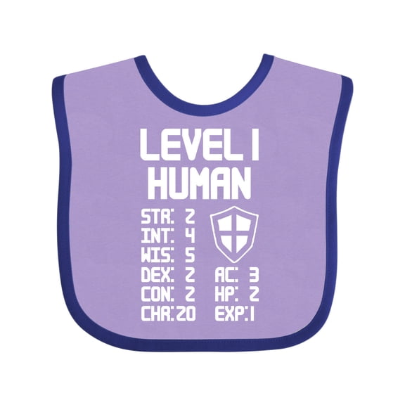 Inktastic Level 1 Human Boys or Girls Baby Bib
