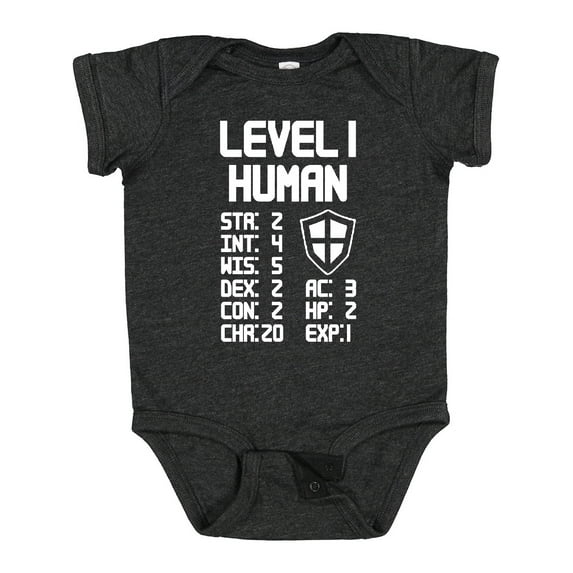 Inktastic Level 1 Human Boys or Girls Baby Bodysuit