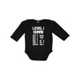 thumbnail image 1 of Inktastic Level 1 Human Boys or Girls Long Sleeve Baby Bodysuit, 1 of 5