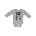 thumbnail image 1 of Inktastic Level 1 Human Boys or Girls Long Sleeve Baby Bodysuit, 1 of 5