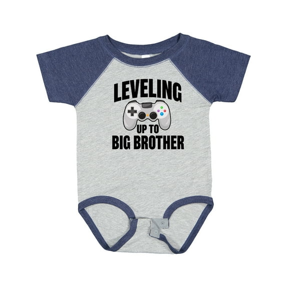 Inktastic Leveling Up to Big Brother Boys Baby Bodysuit