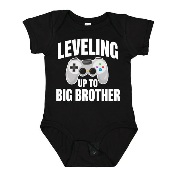 Inktastic Leveling Up to Big Brother Boys Baby Bodysuit