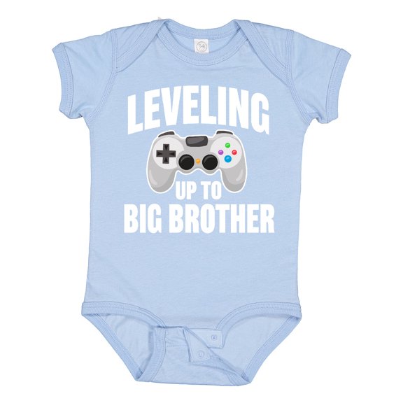Inktastic Leveling Up to Big Brother Boys Baby Bodysuit