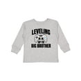 thumbnail image 1 of Inktastic Leveling Up to Big Brother Boys Long Sleeve Toddler T-Shirt, 1 of 5