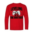 thumbnail image 1 of Inktastic Leveling Up to Big Brother Long Sleeve Youth T-Shirt, 1 of 5