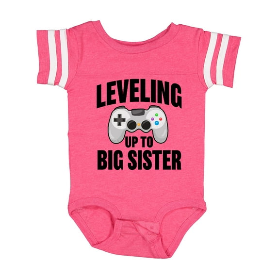 Inktastic Leveling Up to Big Sister Girls Baby Bodysuit