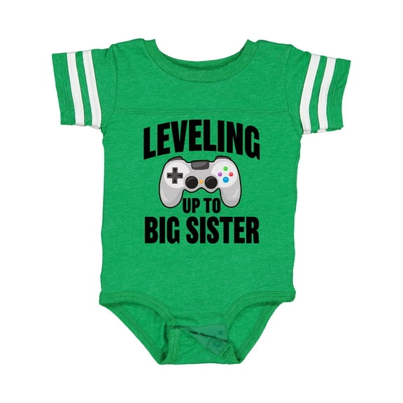 Inktastic Leveling Up to Big Sister Girls Baby Bodysuit