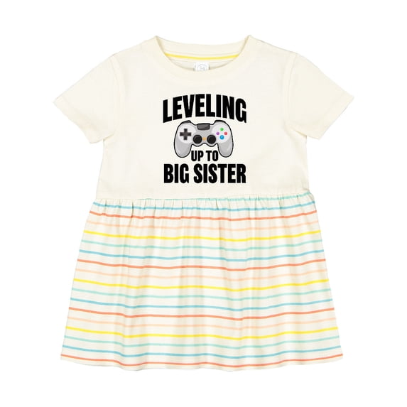Inktastic Leveling Up to Big Sister Girls Baby Dress