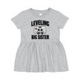 thumbnail image 1 of Inktastic Leveling Up to Big Sister Girls Baby Dress, 1 of 5