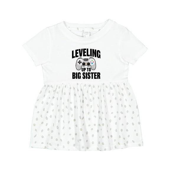 Inktastic Leveling Up to Big Sister Girls Baby Dress