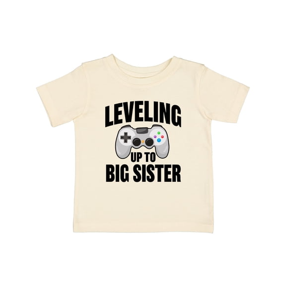Inktastic Leveling Up to Big Sister Girls Baby T-Shirt