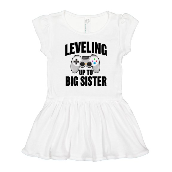 Inktastic Leveling Up to Big Sister Girls Toddler Dress