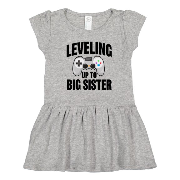 Inktastic Leveling Up to Big Sister Girls Toddler Dress