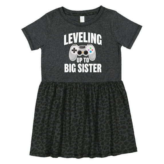 Inktastic Leveling Up to Big Sister Girls Toddler Dress