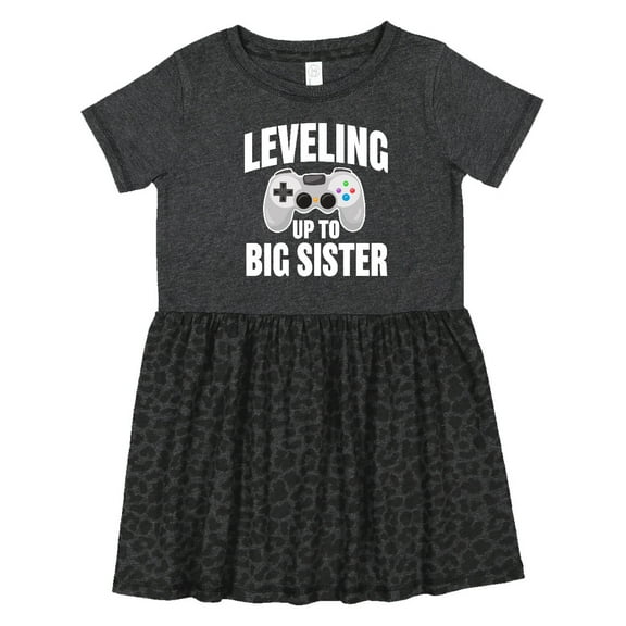 Inktastic Leveling Up to Big Sister Girls Toddler Dress