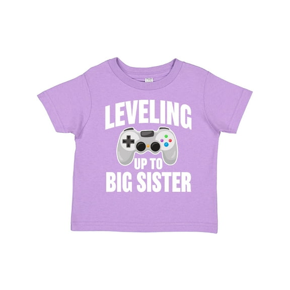Inktastic Leveling Up to Big Sister Girls Toddler T-Shirt