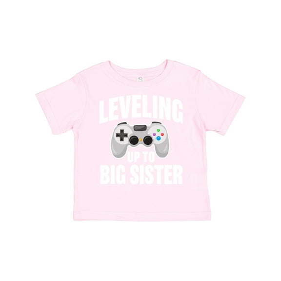 Inktastic Leveling Up to Big Sister Girls Toddler T-Shirt